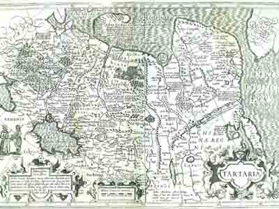 Карта Тартарии Йодокуса Хондиуса (Jodocus
Hondius)