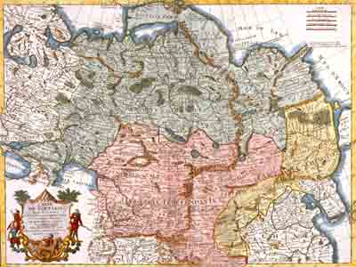 Карта Тартарии Гийома де Лиля, 1706