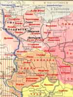 Карта расселения западных славян
