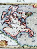 Карта Рюгена Герхарда Меркатора (1512-1594)