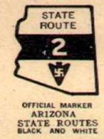 Свастика на американском дорожном знаке 1920 г, Аризона