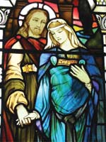 Беременная Мария Магдалина с Радомиром (Иисусом Христом). Иллюстрация из книги Светланы Левашовой «Откровение»