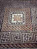 Мозаика на «римской» вилле в Одлборо, графство Нью Йоркшир, северо-восток Англии (Aldborough, New Yorkshire)