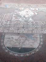Мозаика на «римской» в городе Лалингстон, графство Кент, юго-запад Англии (Lullingstone, Kent)