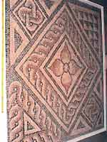 Мозаика на «римской» вилле в Колчестере, графство Эссекс, юго-восток Англии (Colchester, Essex)