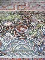 Мозаика на «римской» вилле в Дорчестере, графство Оксфордшир, юг Англии (Dorchester, Oxfordshire)