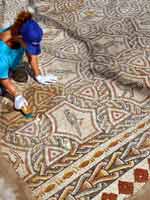 Мозаика на «римской» вилле в Лоде