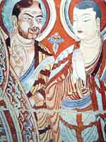 Наскальные росписи буддийского монастыря в Безеклике